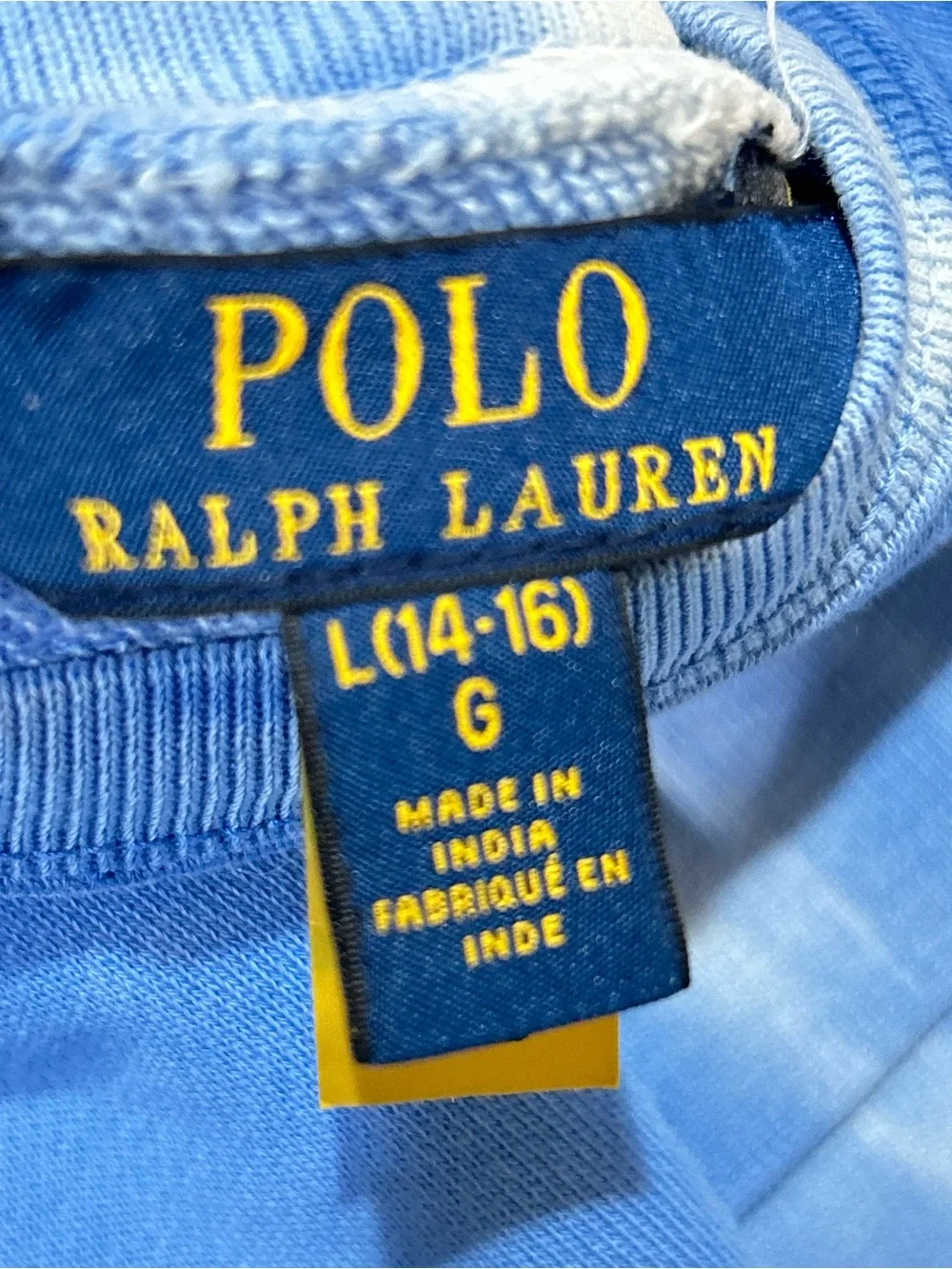 Polo Ralph Lauren G Large 14-16 Blue Tie-Dye Logo Terry Sweatshirt Jogger Set